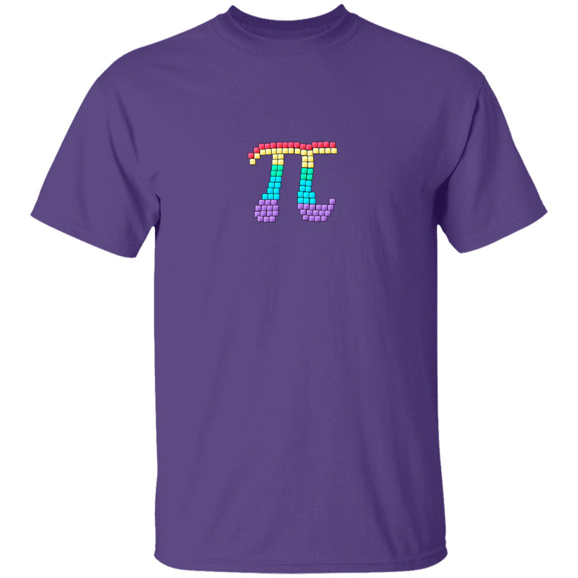 Pi Rainbow Blocks Tee
