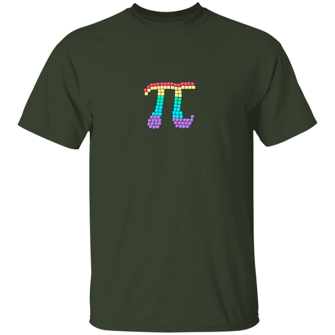 Pi Rainbow Blocks Tee