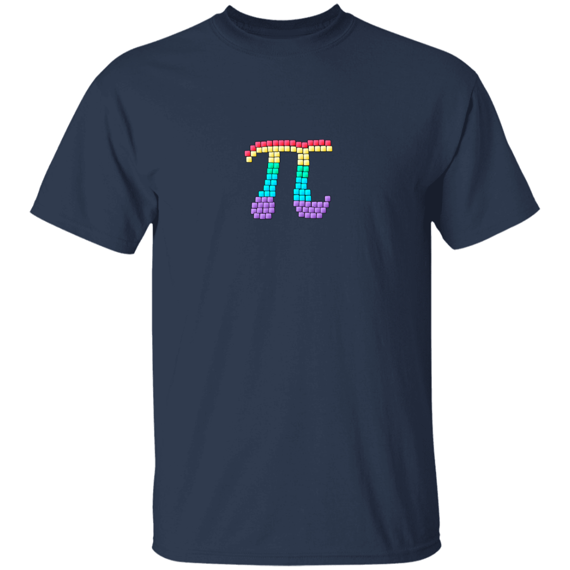 Pi Rainbow Blocks Tee
