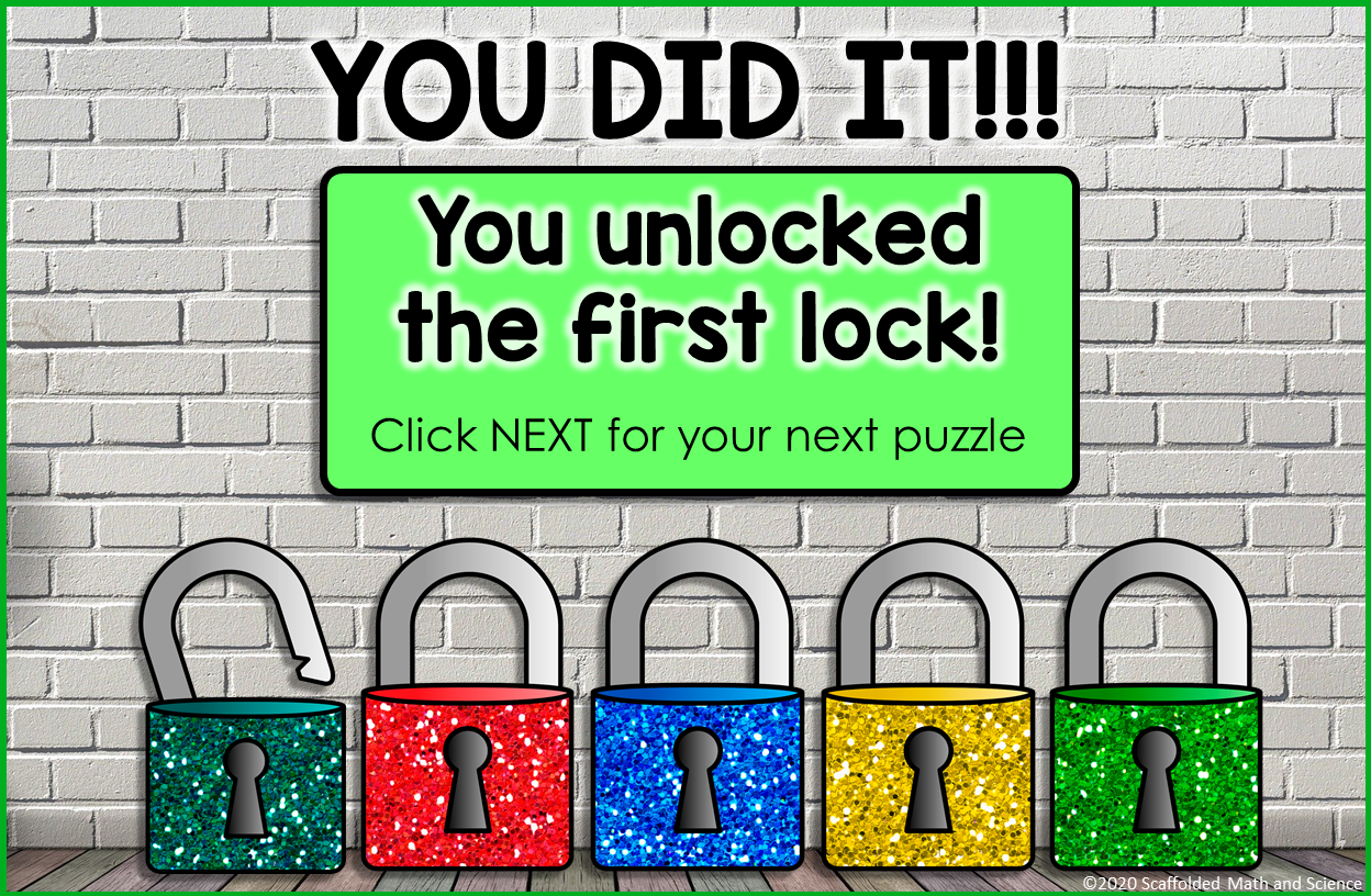 Finding Slope Digital Math Escape Room