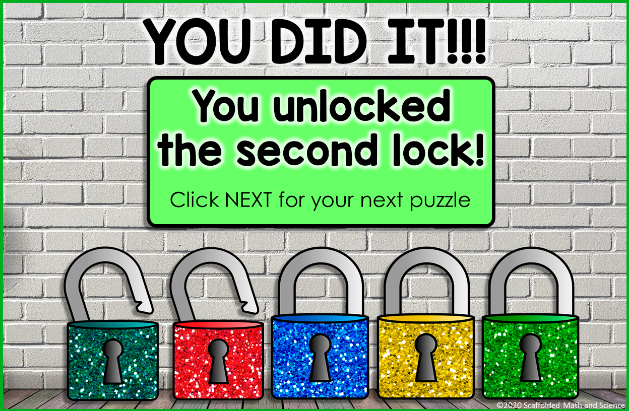 Solving 2-Step Equations Digital Math Escape Room