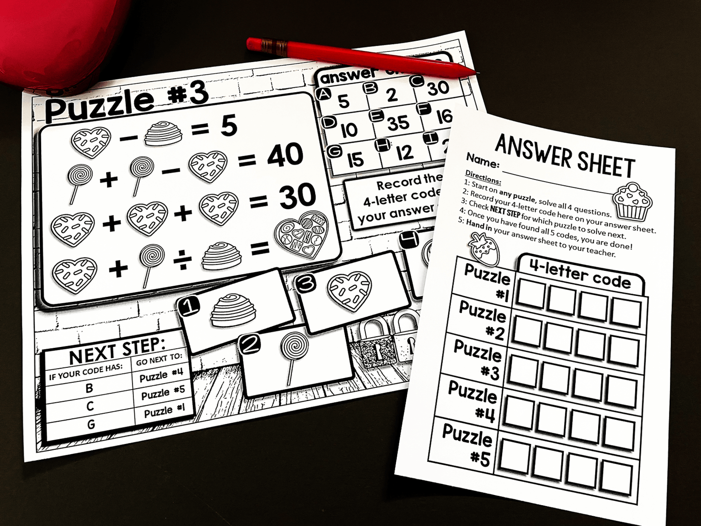 Digital Math Escape Room Holiday Game Bundle