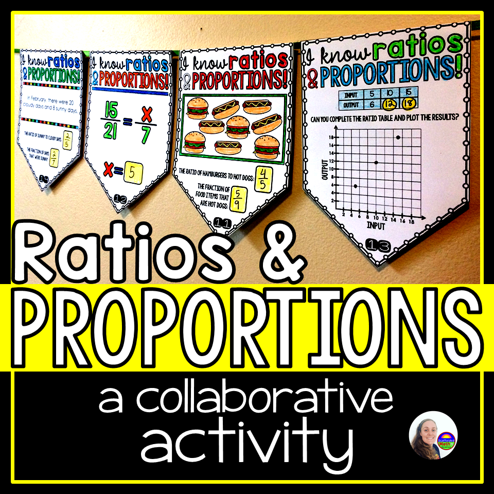 Ratios and Proportions Math Pennant Activity