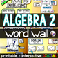 Algebra 2 Word Wall