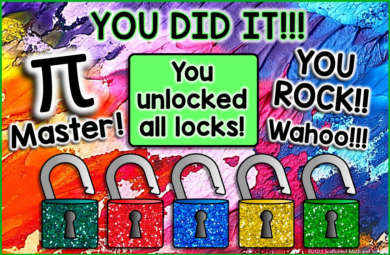Pi Day Digital Math Escape Room