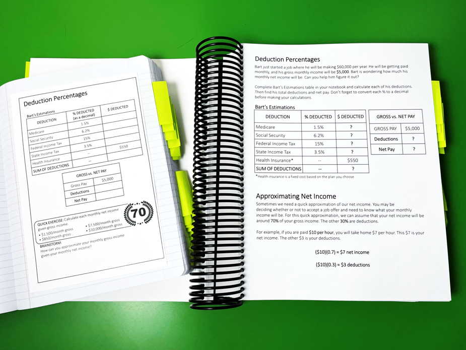 Scaffolded Consumer Math Curriculum cover - this financial literacy curriculum was built for high school teens. It is suitable for students in special education with mild to moderate disabilities in math and reading.
