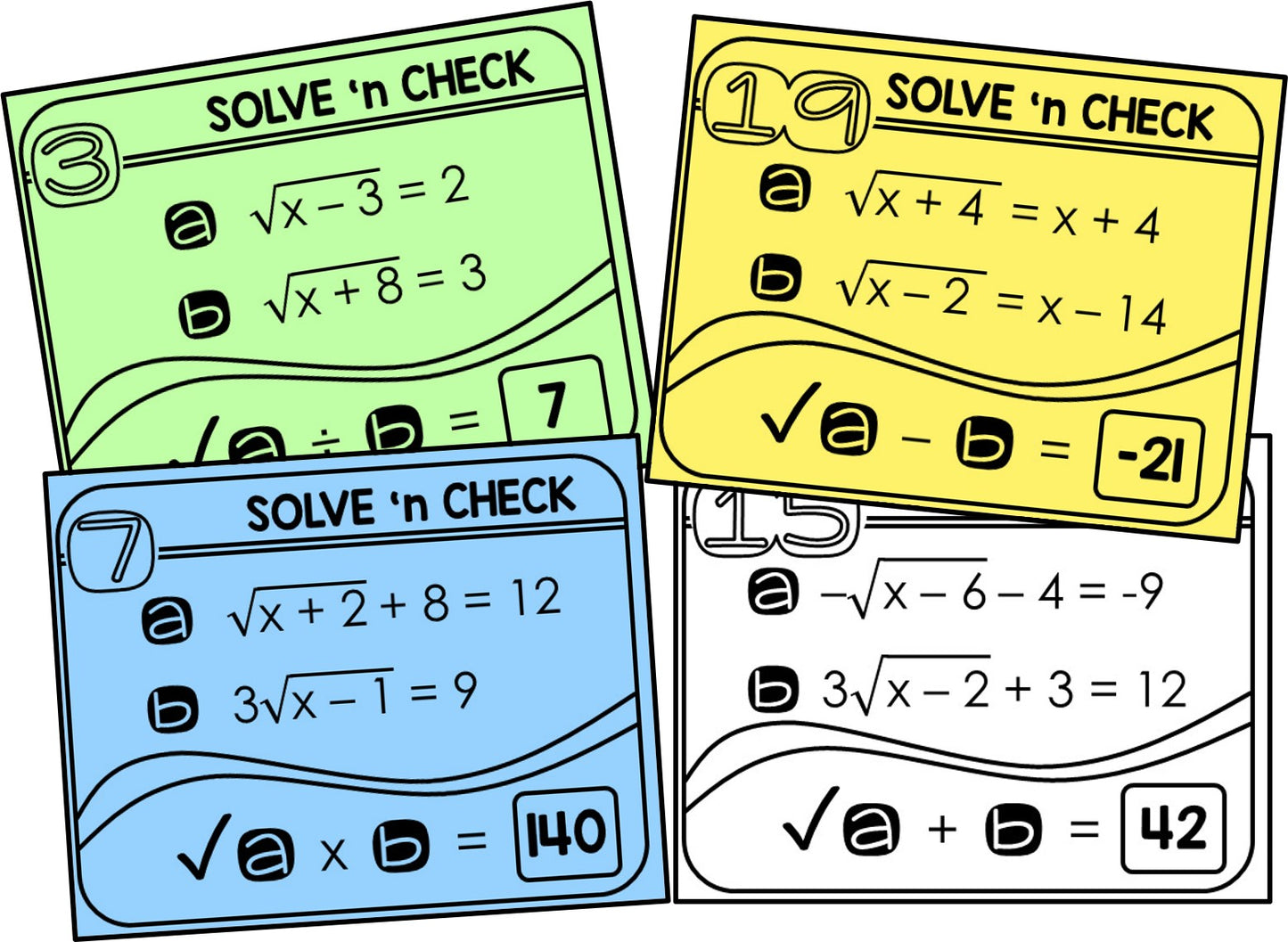Algebra 2 Activities Bundle