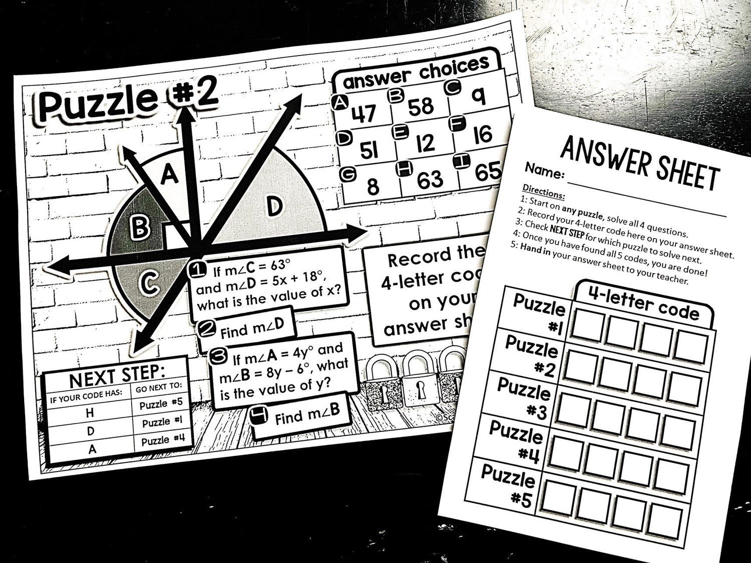 Math Escape Rooms