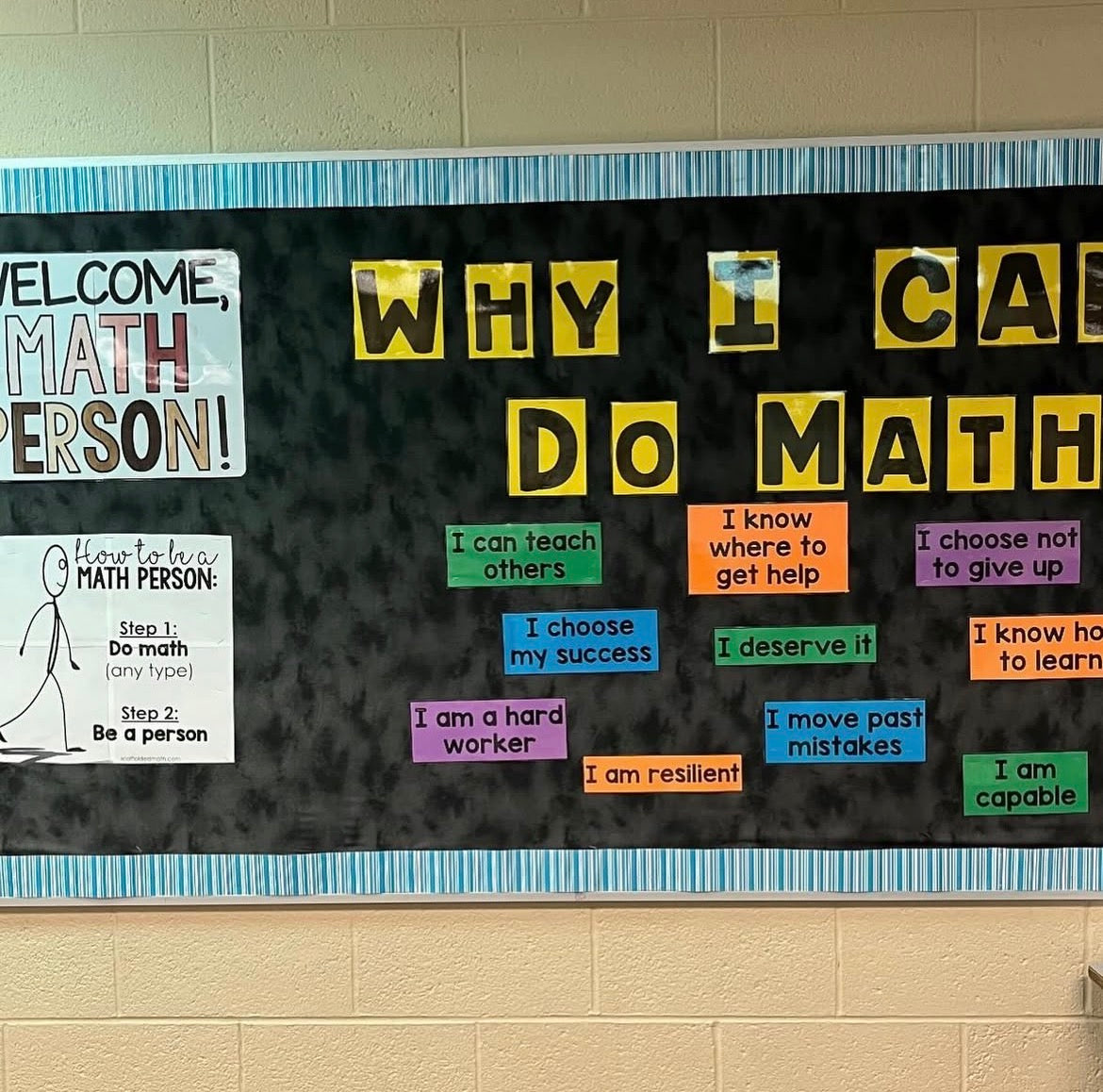 Why I CAN Do Math Bulletin Board Kit