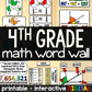 4th Grade Math Word Wall