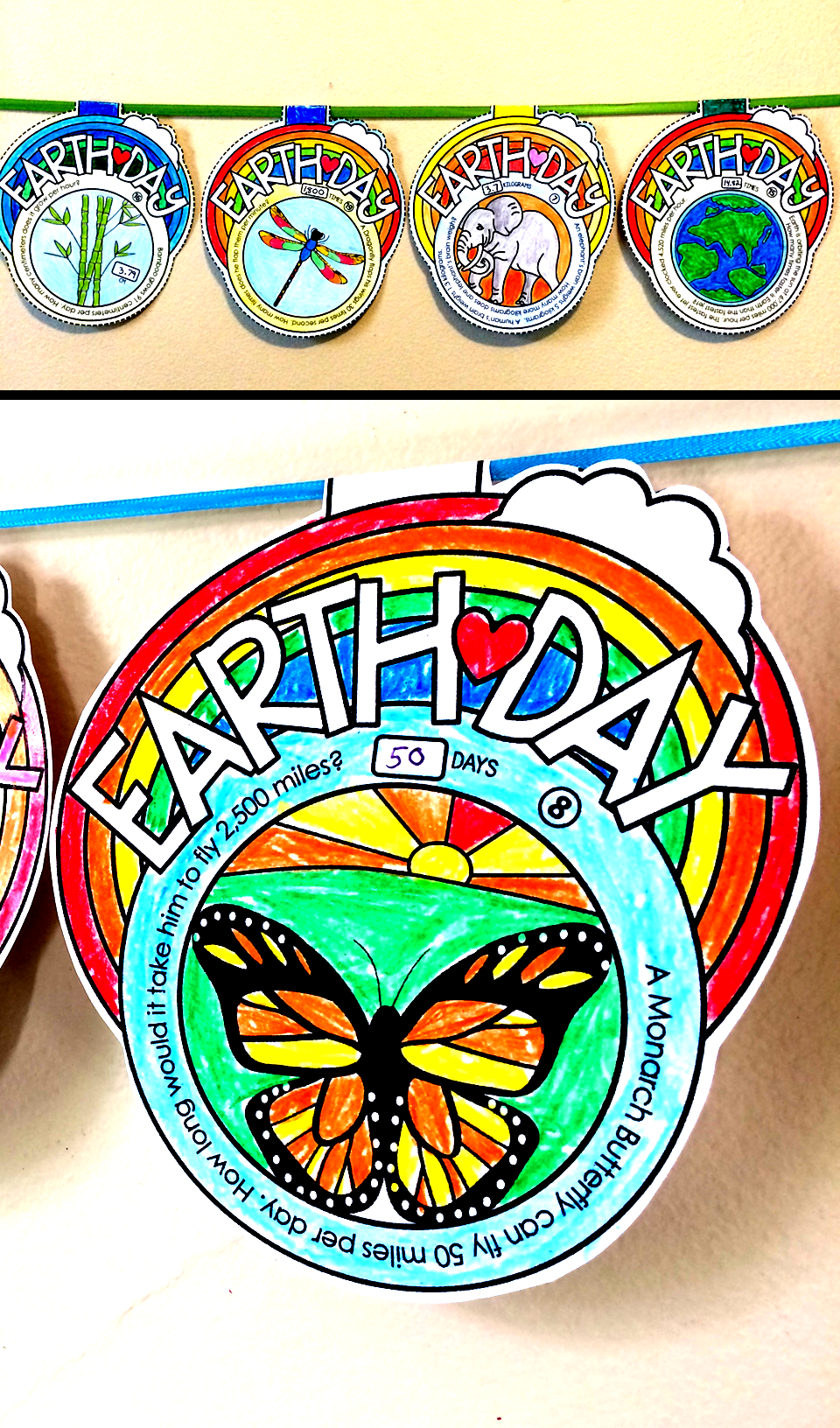 Earth Day Math Word Problems Spring Math Pennant Activity