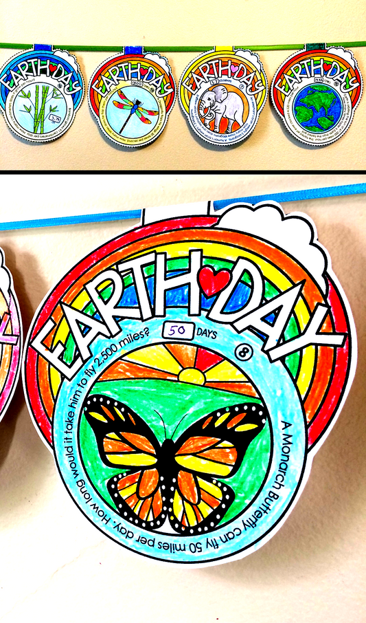 Earth Day Math Word Problems Spring Math Pennant Activity