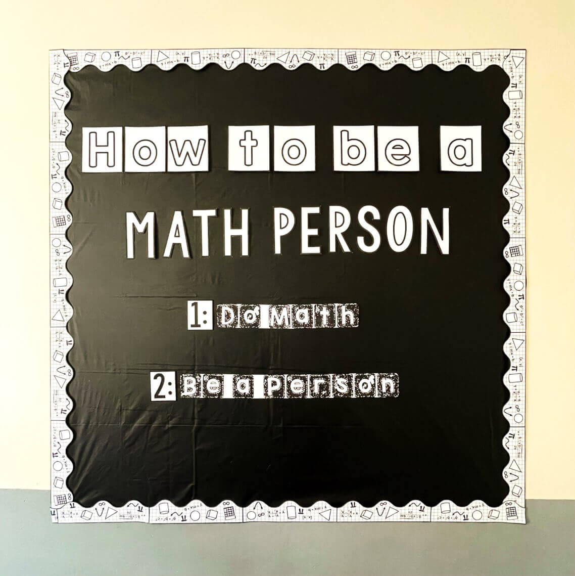 “How to be a Math Person” Bulletin Board Kit