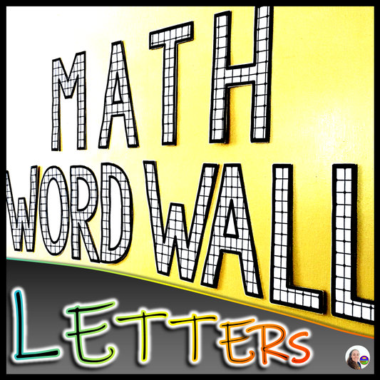 Free Math Word Wall Bulletin Board Letters Title