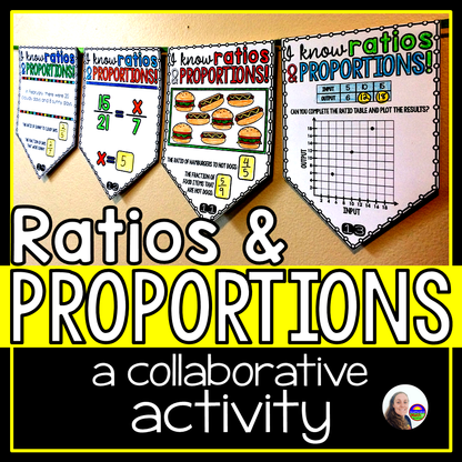Ratios and Proportions Math Pennant Activity