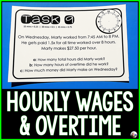 Calculating Hourly Wages and Overtime Pay Activity