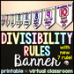 Divisibility Rules Math Pennant