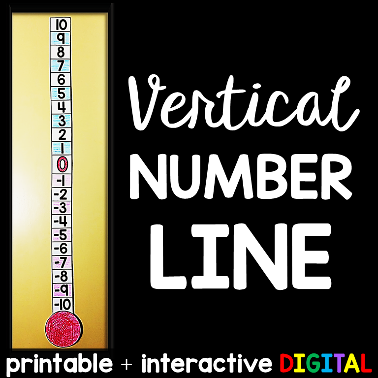 Vertical Number Line – Scaffolded Math Shop