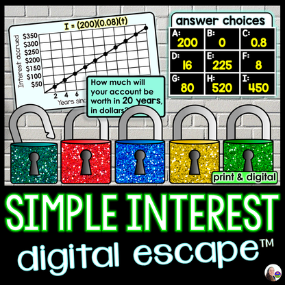 Simple Interest Escape Room
