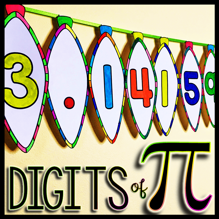 100 Digits of Pi Math Pennants