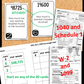 Tax Forms 1040, W-2, 1099, Schedule 1 Consumer Math Scavenger Hunt Activity