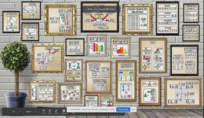 Grades 6-9 {MIDDLE SCHOOL and ALGEBRA} Math Vocabulary Word Wall Bundle
