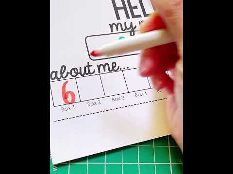 Editable Back to School Standing Desk Plate Get-to-Know-You Math Activity