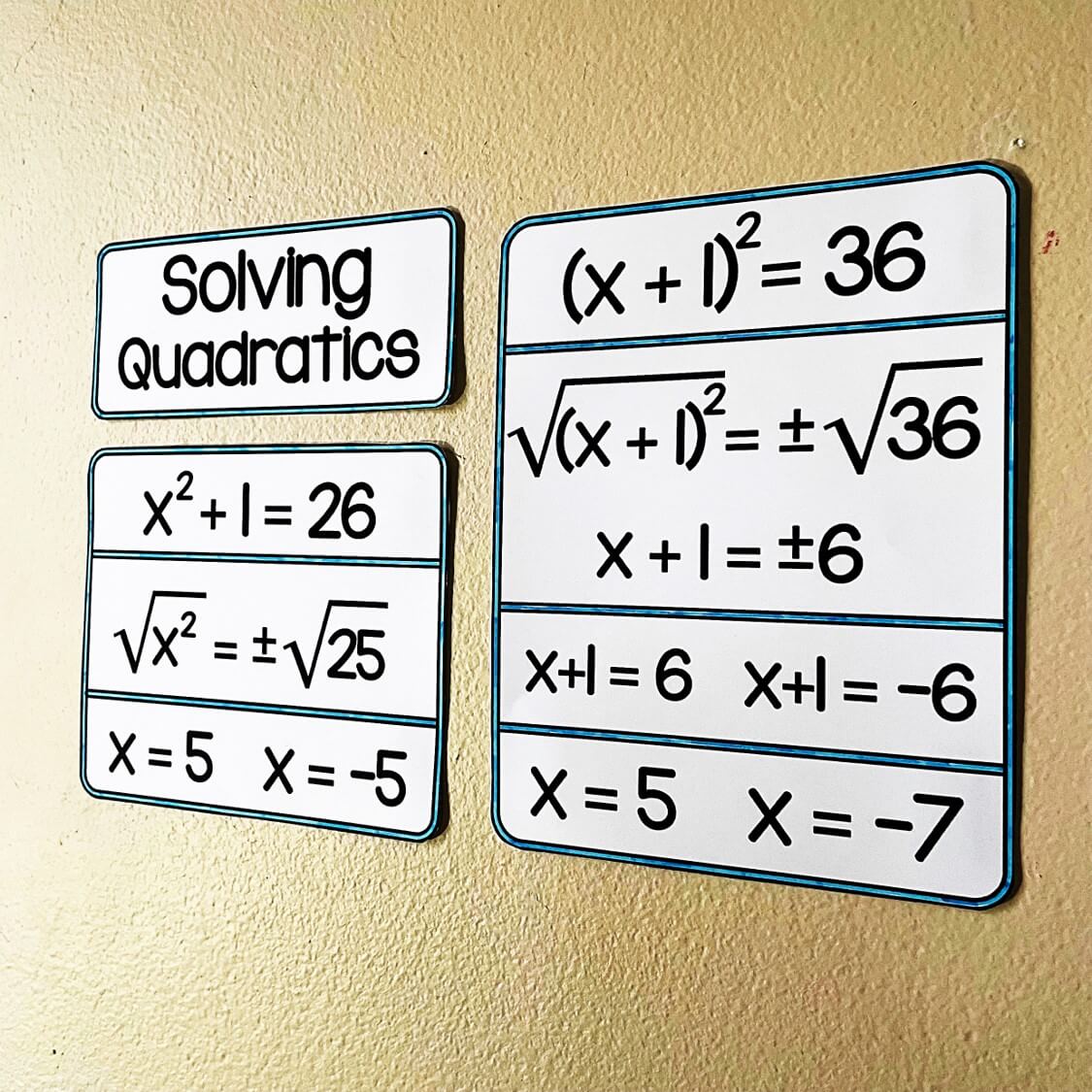 Algebra Vocabulary Word Wall