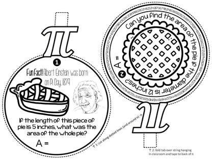 Pi Day Math Pennant Activity for Middle School Math
