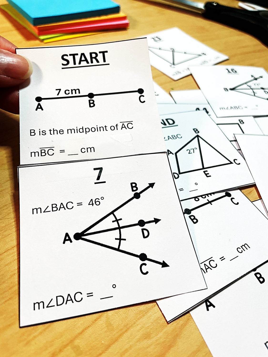 Angle and Segment Bisectors Paper Chain Activity