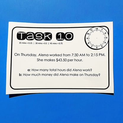 Calculating Hourly Wages and Overtime Pay Activity