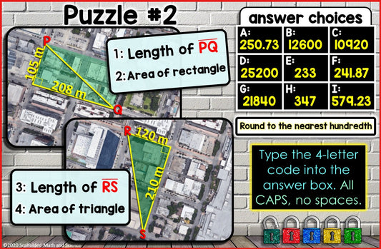Pythagorean Theorem Digital Math Escape Room 8th Grade Geometry Activity