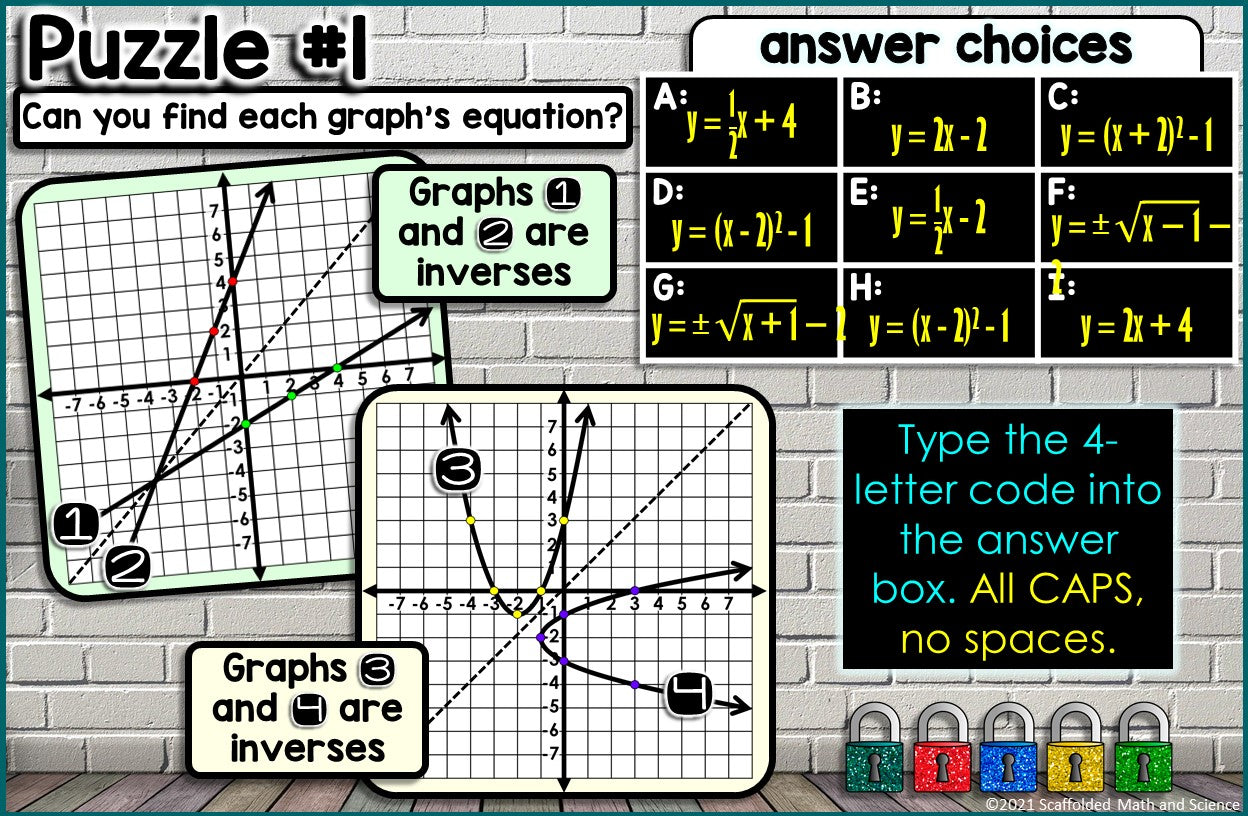 Algebra 2 Activities Bundle with Digital Updates