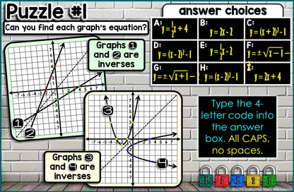 Algebra 2 Activities Bundle with Digital Updates