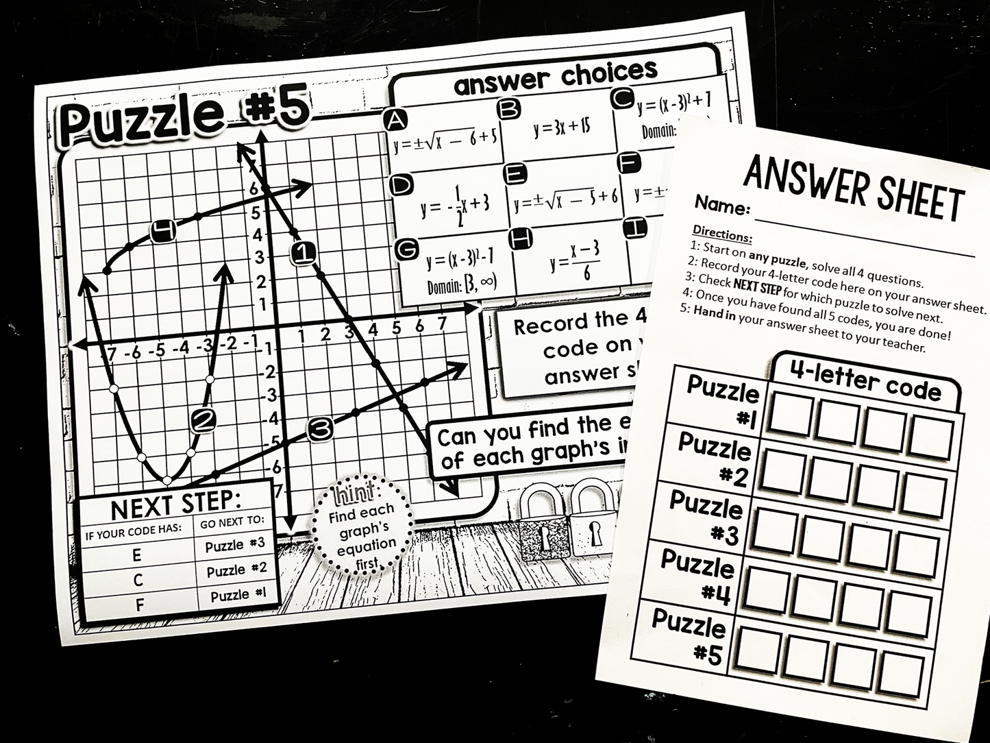 Algebra 2 Activities Bundle with Digital Updates