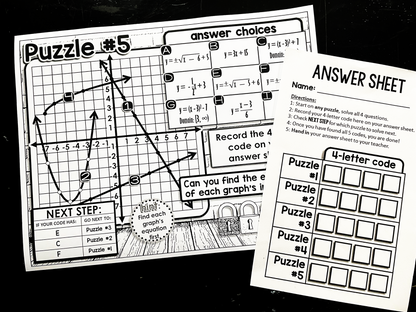 Algebra 2 Activities Bundle with Digital Updates