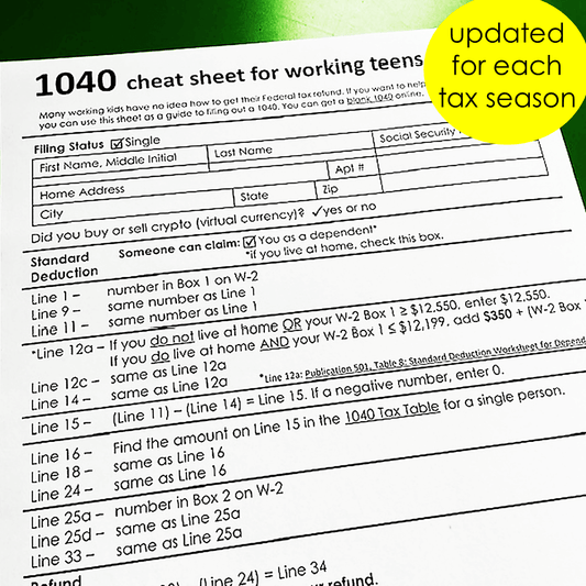 1040 Cheat Sheet