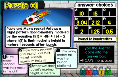 Algebra 1 Activities Bundle