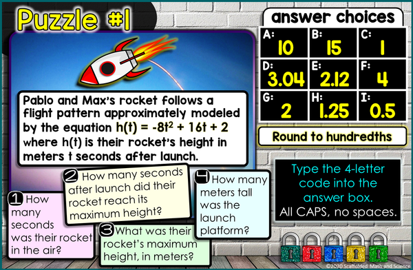 Algebra 1 Activities Growing Bundle with Digital Updates – Scaffolded ...