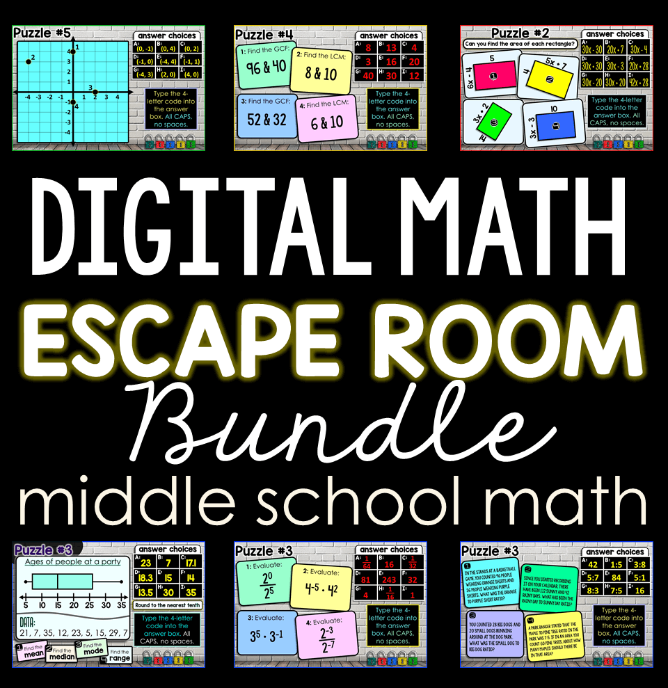 Digital Math Escape Rooms – Scaffolded Math Shop